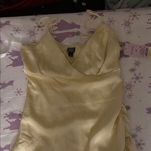 Wild Fable Yellow Satin Dress